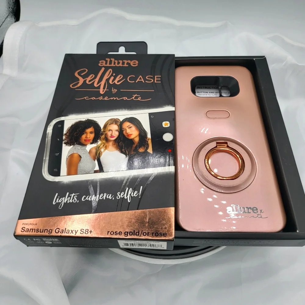 Allure (Case-Mate) Selfie Case for Samsung S8+ Rose Gold - Picture 1 of 12